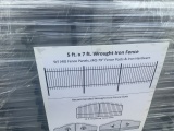 New (40) Pieces of  5Ft X 7 Ft Wrought Iron Fence
