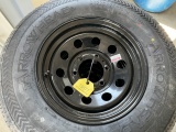 New (4) Trailer 6 Lug Wheels w/ W-225-75-15 Tires