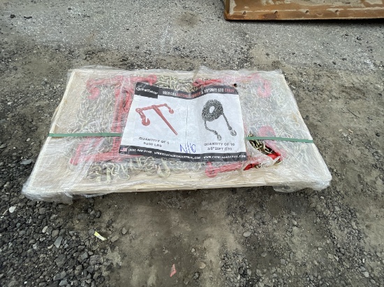Brand New 15Pcs Ratchet Binders and Chains (N16E)