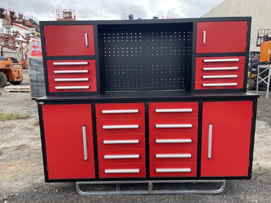 Brand New 7ft 18 Drawer Workbench (N10)