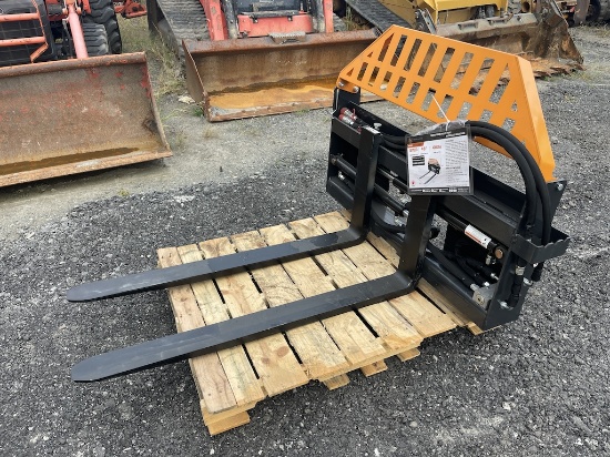 New Pallet Fork Hydraulic Adjustable Att (W64E)