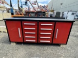 Brand New 7ft 10 Drawer 2 Cabinet Workbench (N54E)