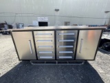 Brand New 7ft 10 Drawer 2 Cabinet Workbench (N56E)