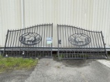 Lot of 6 Sets Bi-Parting 20ft Iron Deer Gates (N2E)