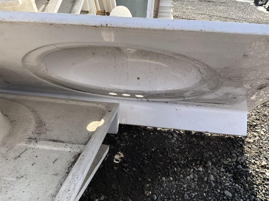 (3) 72" X 22" Offset Sinks