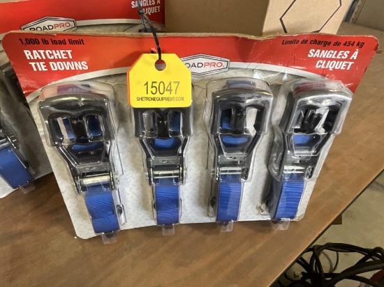 (4) Road Pro 1,000 Ratchet Straps