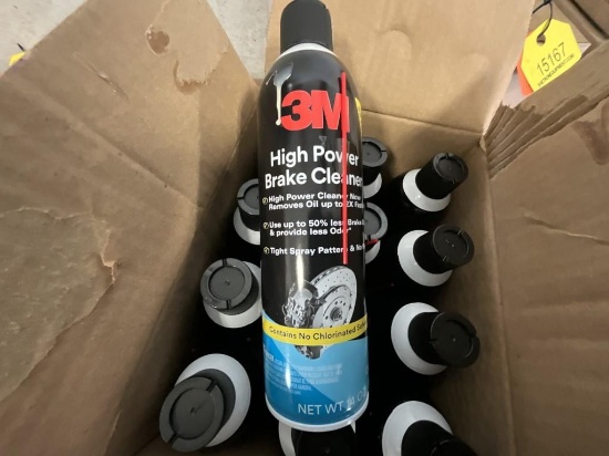 (12) Cans of 3M Brake Cleaner