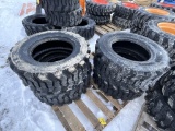 New Set (4) 12-16.5 SKS1 Skid steer Tires