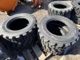 New Set (4) 12-16.5 SKS1 Skid steer Tires