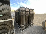 (22) Pieces of 10Ft Wrought Iron Site Fence