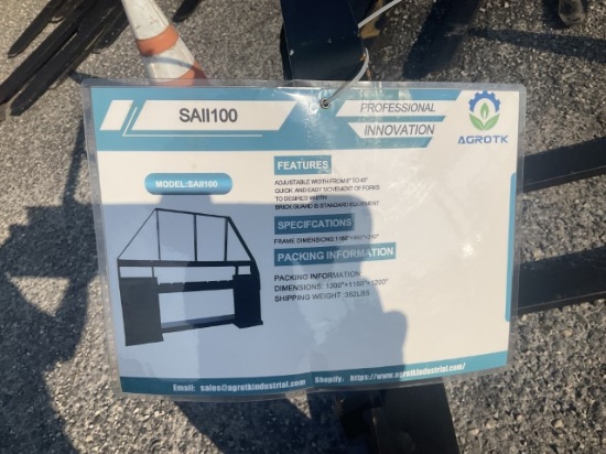 New Mower King SA11100 Pallet Forks