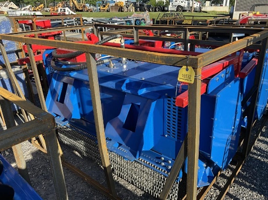 New 81" Agrotk Forestry Drum Mulcher Cutter (BLUE)