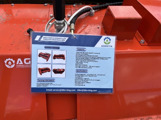 New 81" Agrotk Forestry Drum Mulcher Cutter
