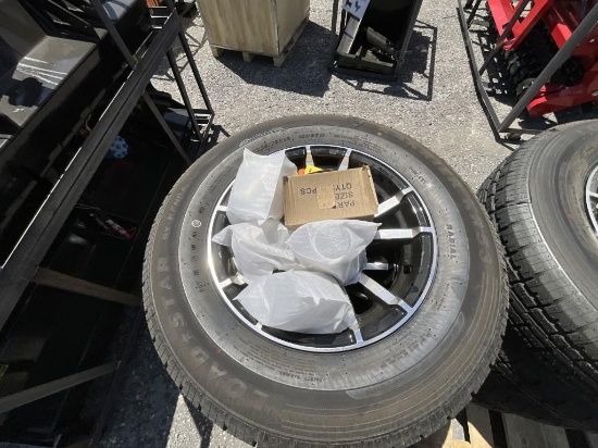 (4) 205/ 75 R15 Tires w/ Wheels & Center Caps