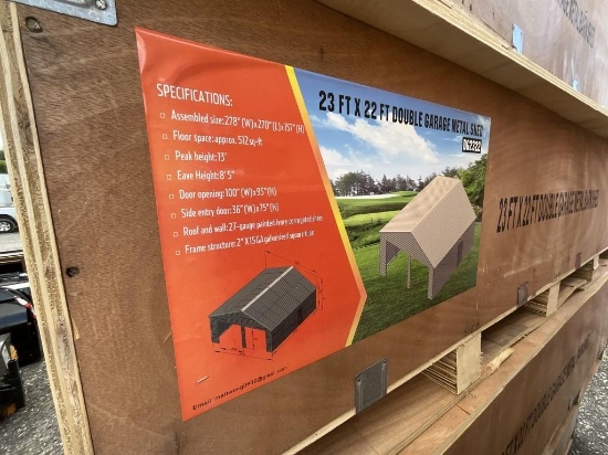 New 23' X 22' Double Barn Shed