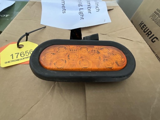 (60) 6" Oval Amber Flashing Lights W/Grommets