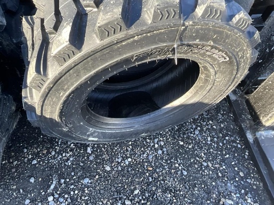 New Set (4) 12-16.5 SKS1 Skid Steer Tires