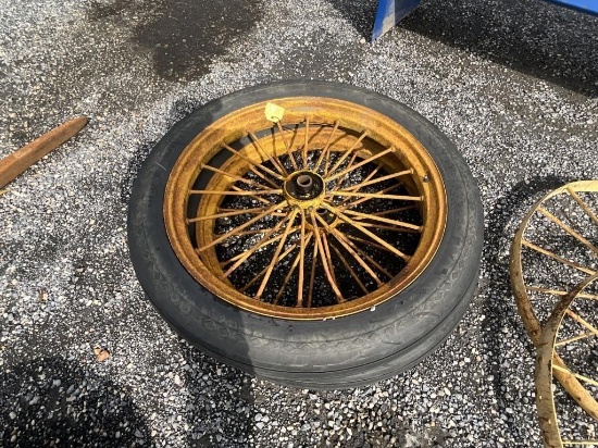 Wagon Wheels W/Rubber Tires