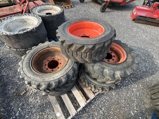(5) Used 10-16.5 Tires & Rims
