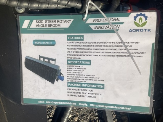 New Mower King SSAB72 Angel Broom