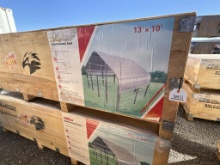 New 1310F Galvanized Metal Livestock Shed