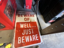 Beware Sign
