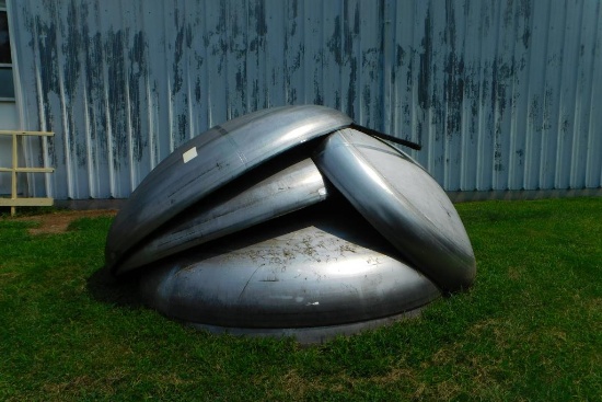 3/16L Stainless Steel (4) 8ft. Diameter Tank Caps&