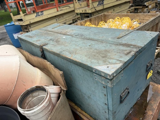 (2) Job Boxes: (1) Wooden, (1) Metal