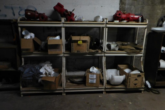 Mixed HVAC Lot w/ Shelving Unit