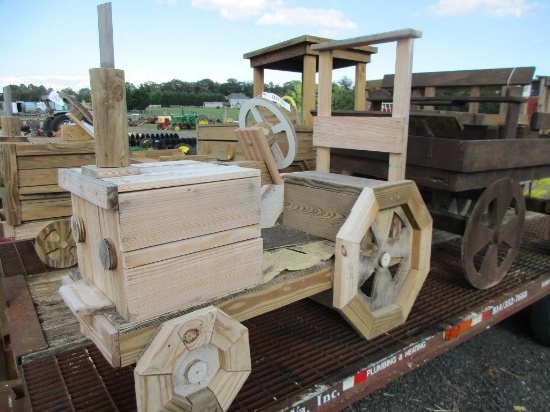 Wooden Sit On Tractor