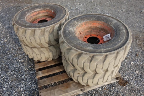 Bobcat Skid Loader Tires on Rims