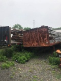 2 Flat Bed Trailers with Steel Beams