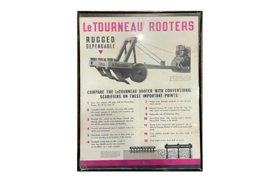 LeTourneau Rooters (Rippers) Poster in Frame