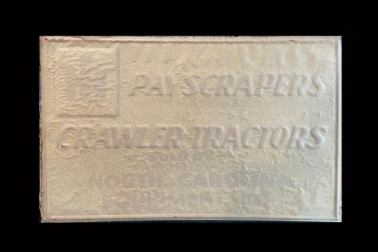IH Payscrapers & Crawler Tractors NOS SST Embossed Sign