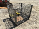 Metal Crate on Wheels