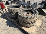 33x12-20 Solid Skid Steer Tires