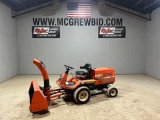 Kubota F2000 Mower with Snow Blower Attachment