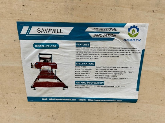 AGROTK YC-32G Portable Sawmill