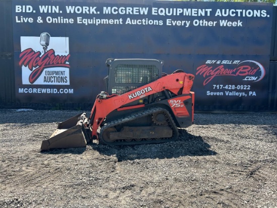 2020 Kubota SVL75-2 Skid Steer Loader