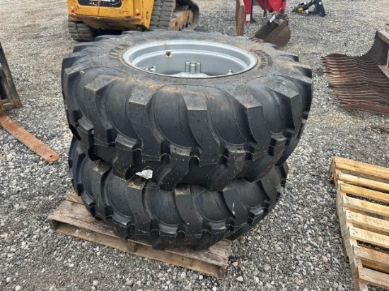 Qty 2 24" Tractor Tires on Rims