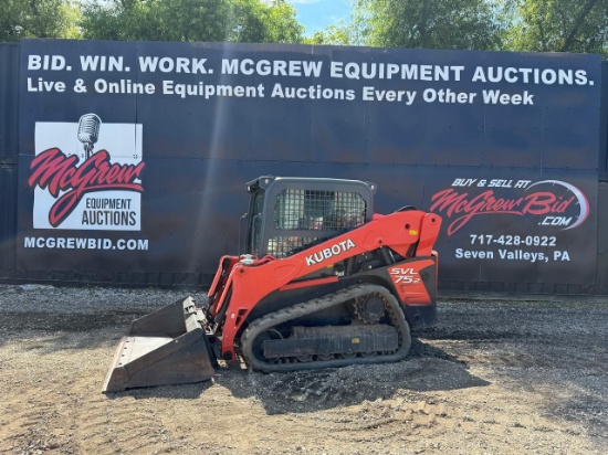 2016 Kubota SVL75-2 Skid Steer Loader