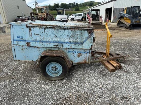 Fuller Davey 125RPDQ Tow Behind Air Compressor