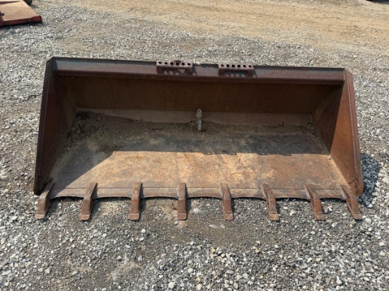 80” Skid Steer Tooth Bucket