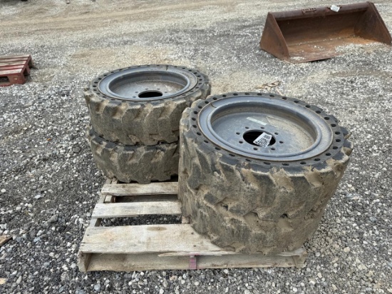 31x10-20 Solid Skid Steer Tires