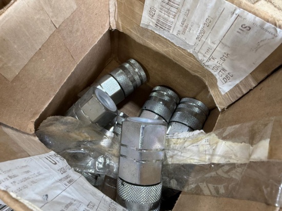 Lot Of 3/4 Hydraulic Couplers For Bobcat