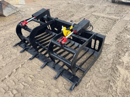 Wildcat 78" Skid Steer Skeleton Grapple w/ Teeth