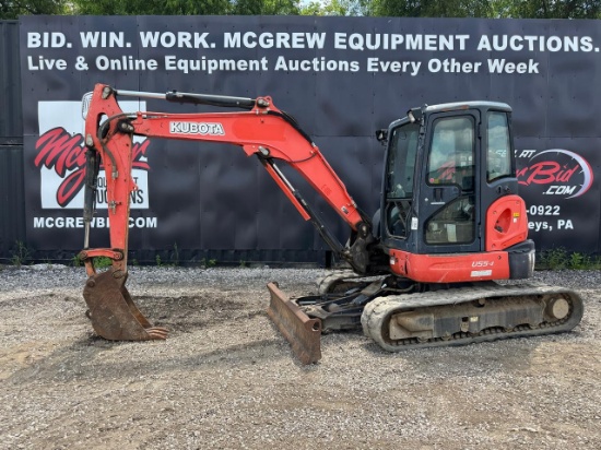 2017 Kubota U55-4 Mini Excavator