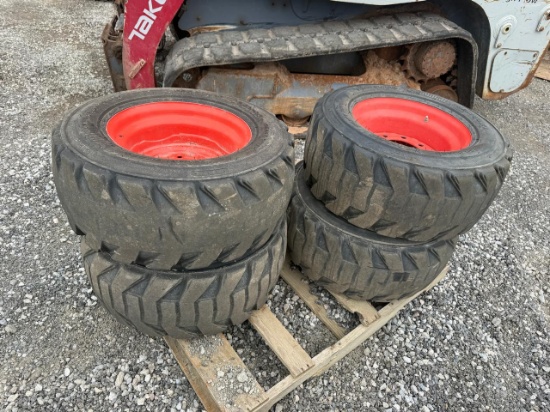 Bobcat Set Of 4- 12X16.5 Pneumatic Tires