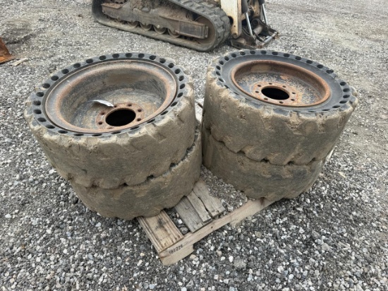 33x12-20 Solid Skid Steer Tires