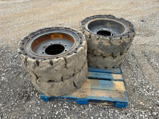 33x12-7.5 Solid Skid Steer Tires